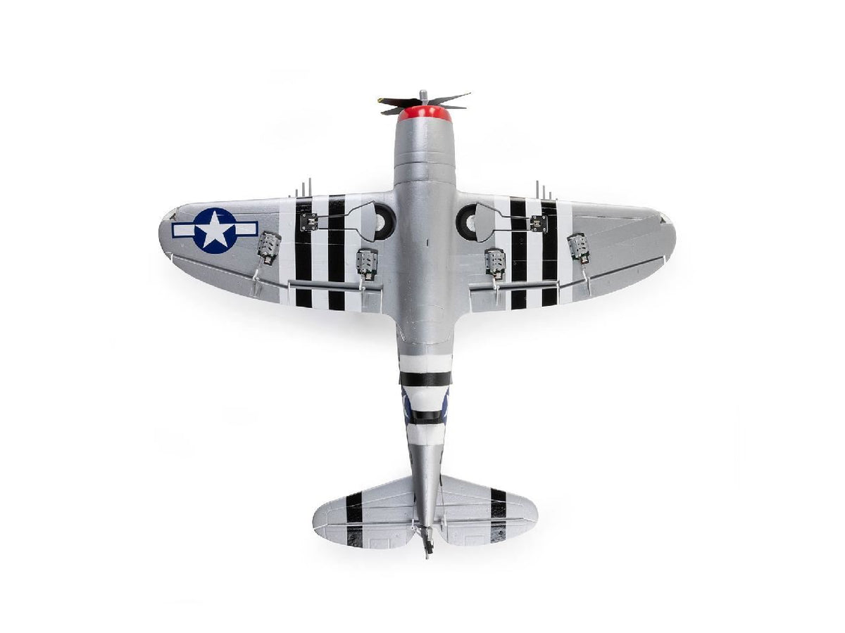 E Flite Micro P-47 Thunderbolt 625Mm Bnf Basic With As3X+ And Safe S