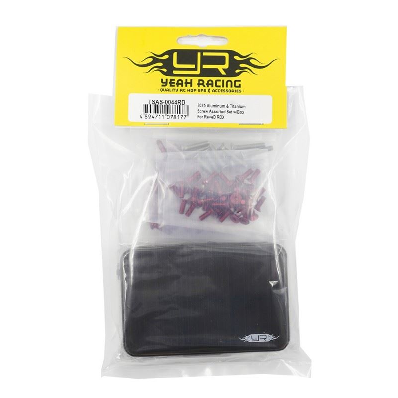 Yeah Racing 7075 Aluminum & Titanium Screw Assorted Set W/Box For Reved Rdx