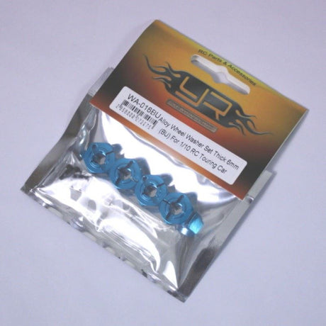 Yeah Racing Alloy Wheel Washer Set Thick 6mm (BU) For 1/10 RC Touring Drift Crawler Car