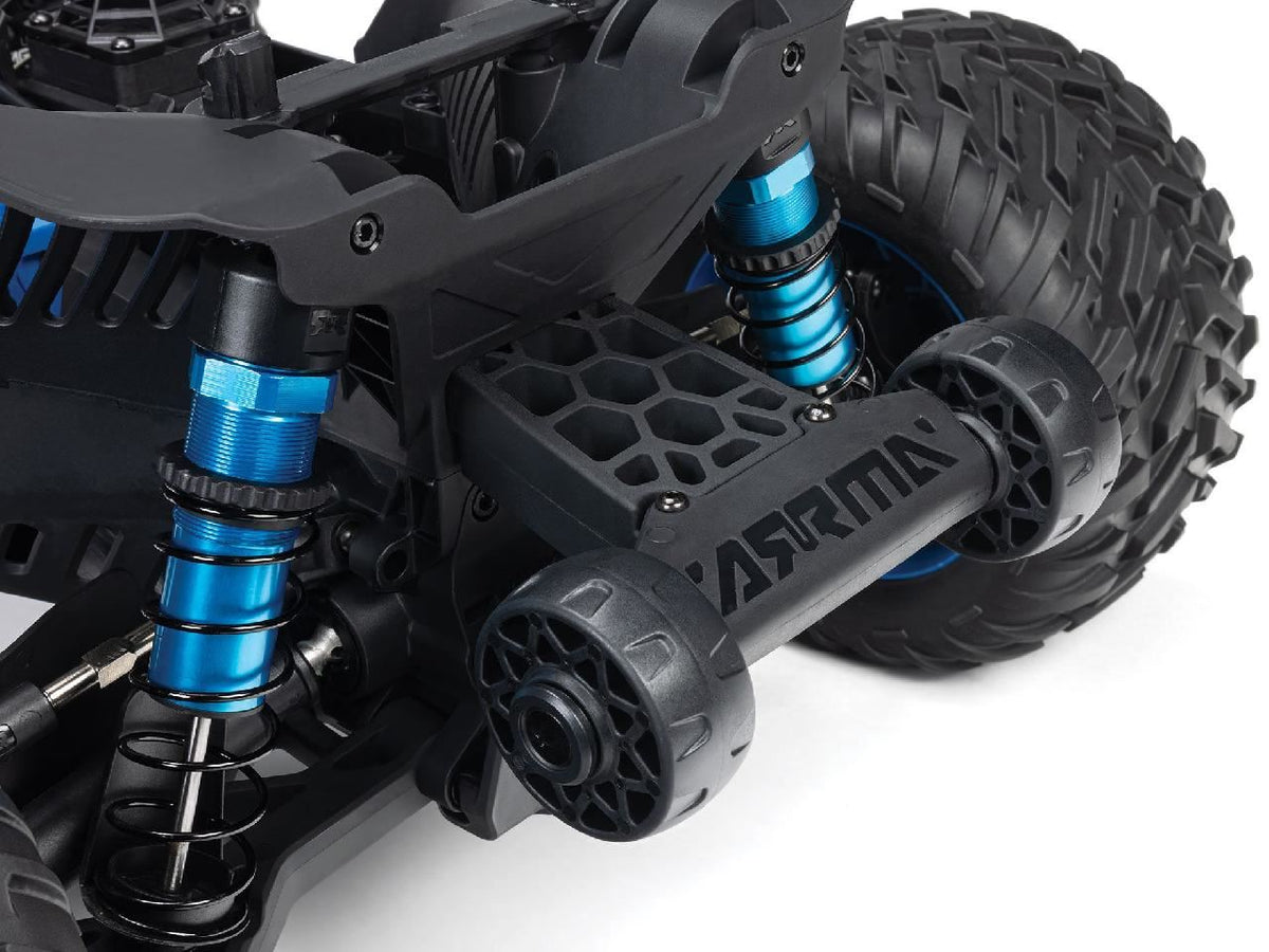Arrma 1/8 Quake 4S Dsc 4X4 Rtr Monster Truck, White/Blue
