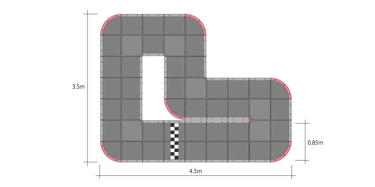 Kyosho Mini-Z Grand Prix Circuit50 Urethane (48Pcs - 50X50)