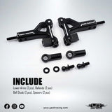 Yeah Racing Aluminum Adjustable Front Lower Arm Set For 4-Tec Rwd Drift