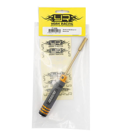 Yeah Racing Aluminum Nut Driver 5.0 Black/Gold