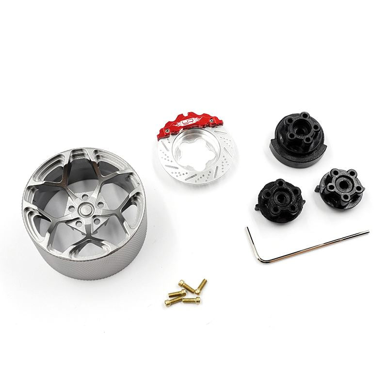 Yeah Racing Aluminum Transmitter Steering Wheel Set For Futaba KO Sanwa Flysky Traxxas
