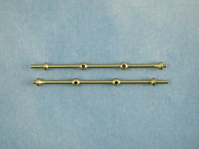 Radio Active 2 Hole Capping Stanchion, Brass 35mm (pk10)