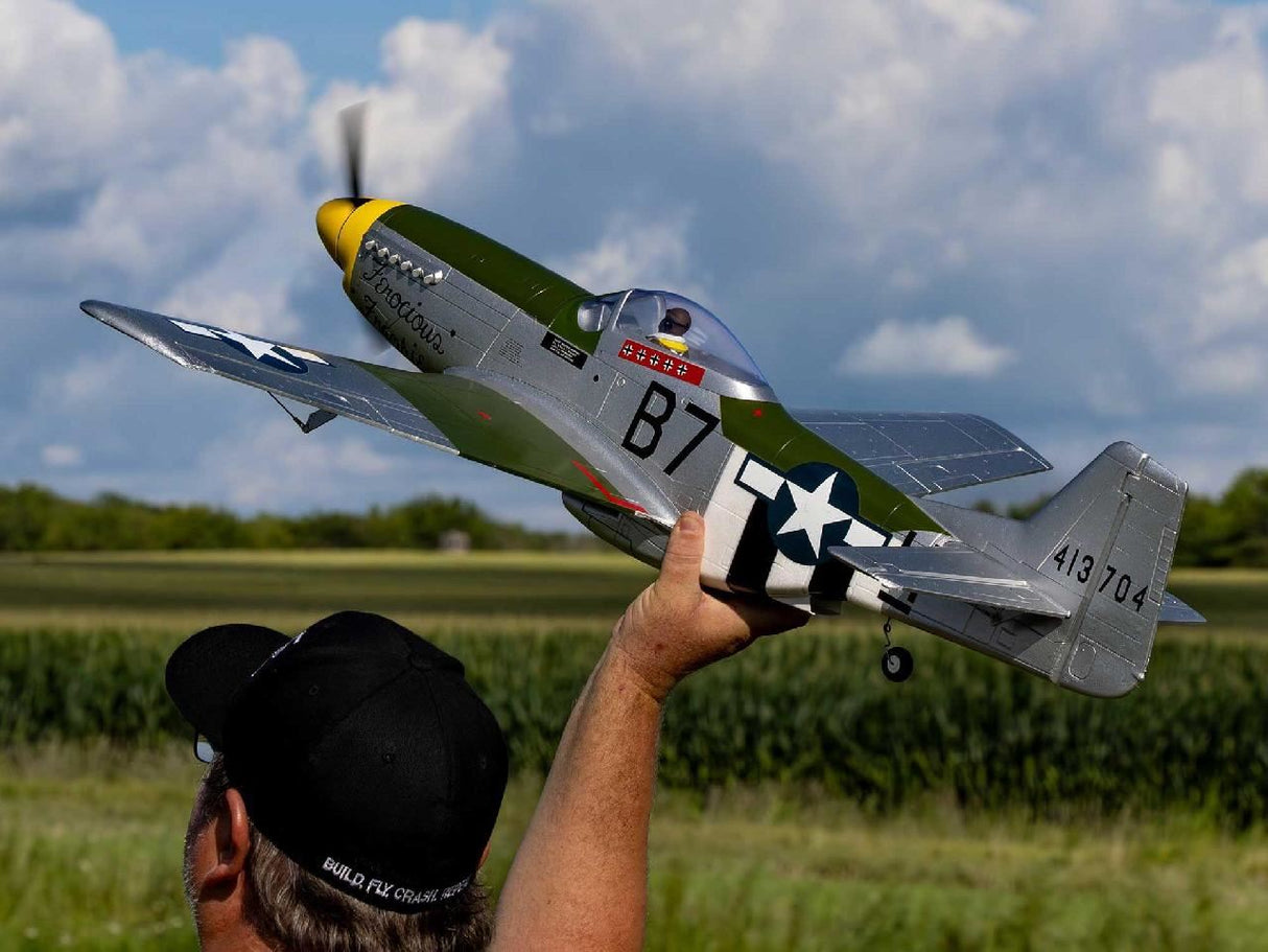 E Flite P-51D Mustang 1.0M Bnf Basic With As3X+ And Safe Select