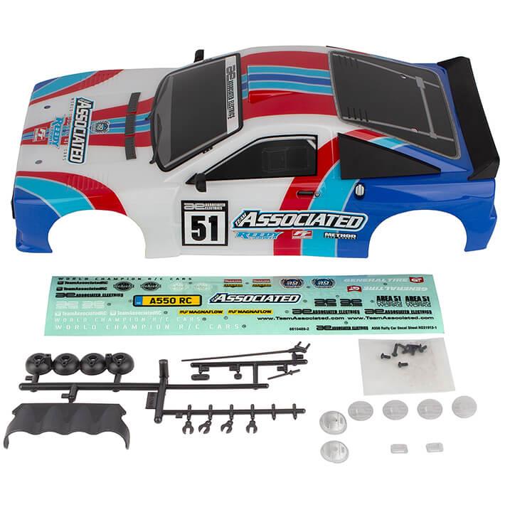 TEAM ASSOCIATED APEX 2 SPORT RALLY A550 BODY CLEAR