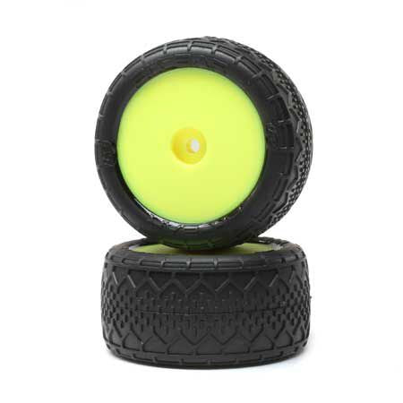 Losi BK Bar RR Mounted Yellow (2): Mini-B