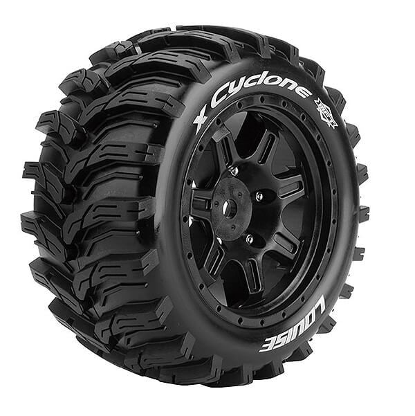 LOUISE RC X-CYCLONE BLACK MOU NTED ARRMA KRATON 8S HEX24MM