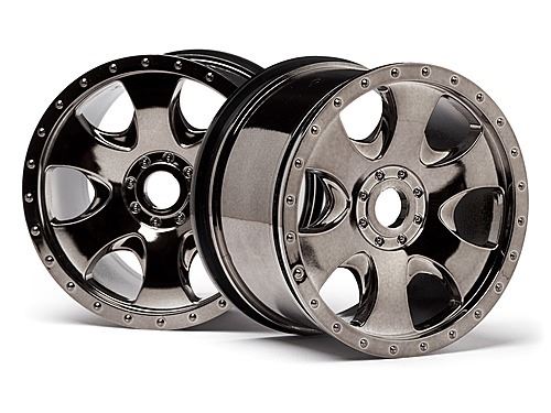HPI Warlock Wheel Black Chrome (83X56mm/2Pcs)