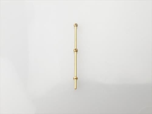 RACTIVE 2 Hole Stanchion, Brass 25mm (Pk10)