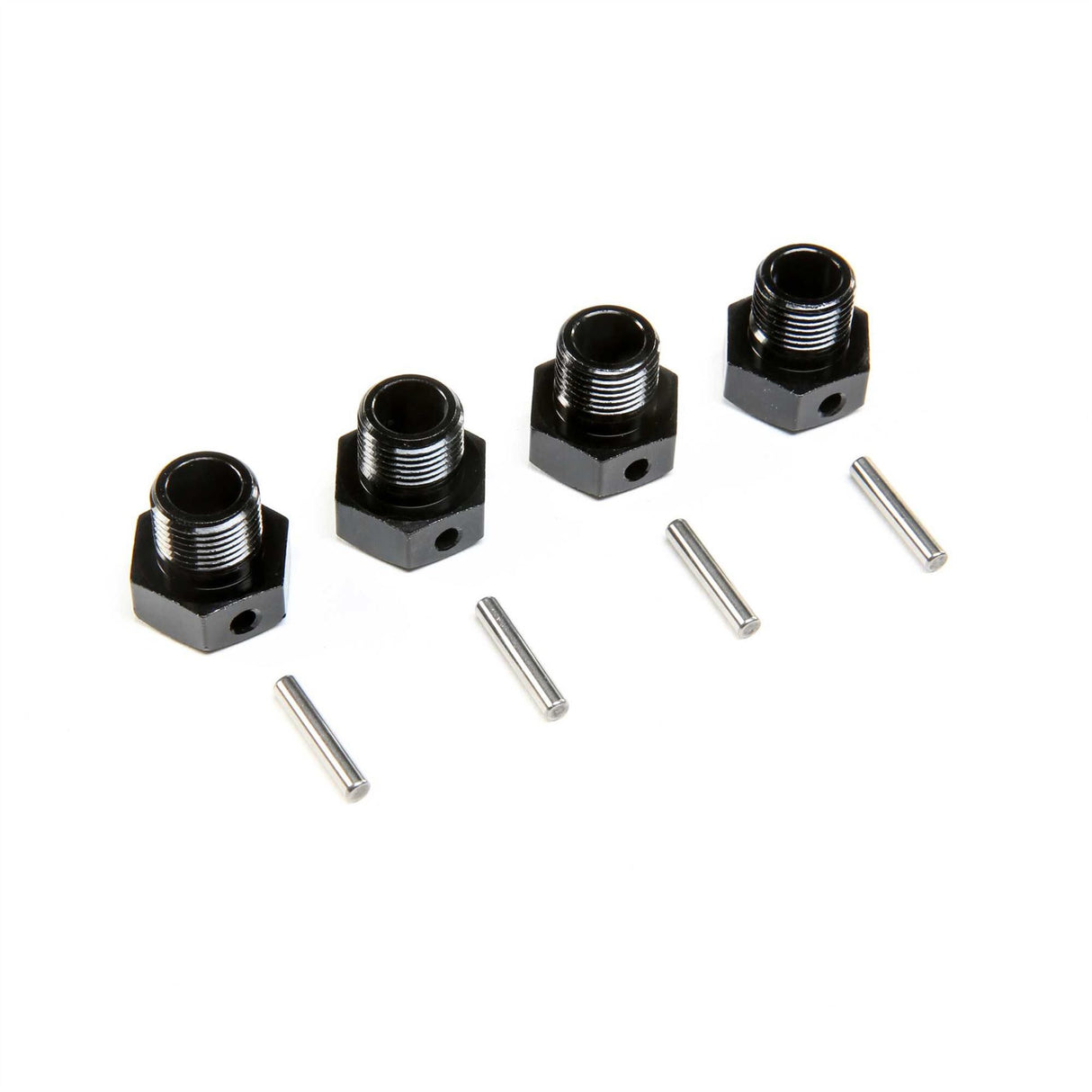 Losi 17mm Wheel Hex, Black (4): SBR 2.0