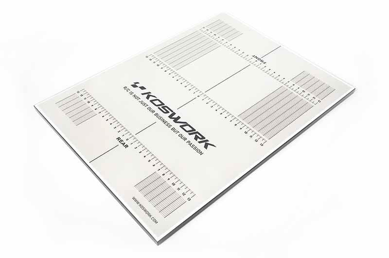 Koswork Pit Setup Board 1:10 Touring (300X400X10Mm) Extra Light