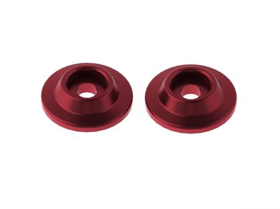 ARRMA Wing Button Aluminum Red (2)
