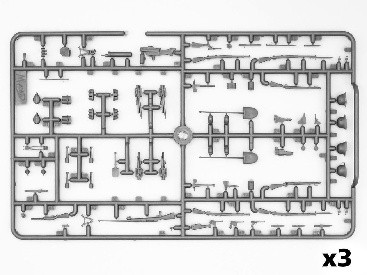 Icm 'Miracle On The Marne' Wwi British, French & German Infantry Figure Set