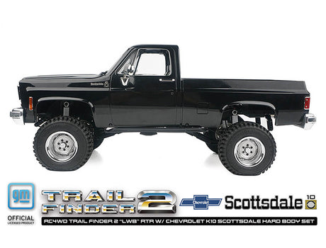 RC4WD TRAIL FINDER 2 LWB RTR w/CHEVROLET K10 HARDBODY BLACK