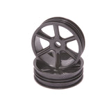 Jc 6 Spoke 2.2 2Wd Front Black Wheel Cougar 2K Pr