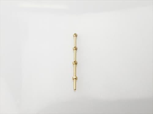 RACTIVE 3 Hole Stanchion, Brass 20mm (Pk10)