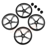 Yeah Racing Aluminum Set Up Wheels For 1:10 M Chassis Black