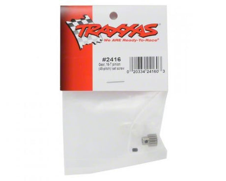 TRAXXAS Gear, 16-T pinion (48-pitch) / set screw