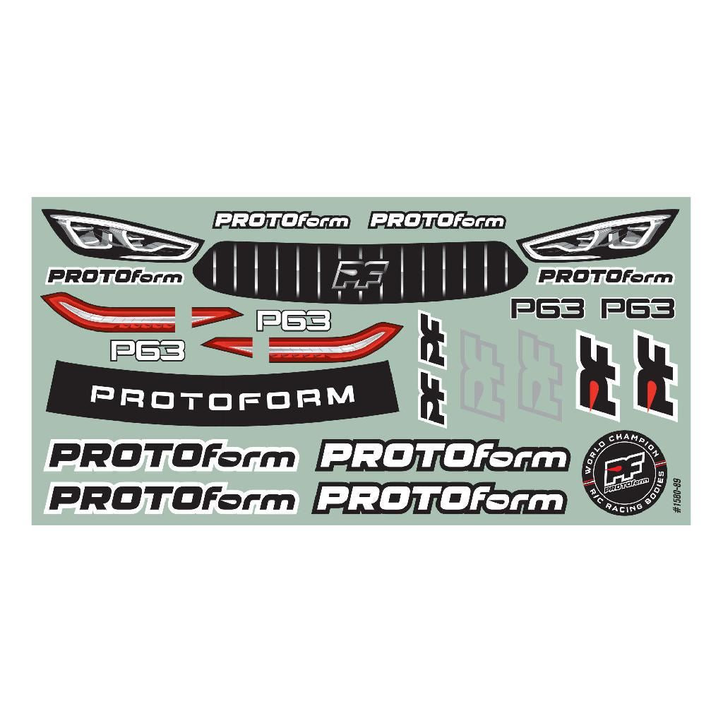 PRM 1/10 P63 X-Lite (0.4mm) Clear Body for 190mm TC