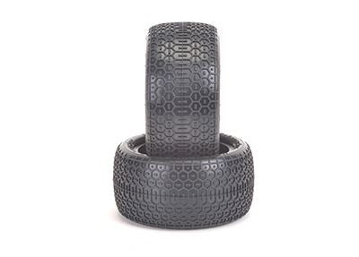 Schumacher Honeycomb Tyres - 1:10 Rear - Yellow - 1 Pair
