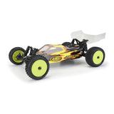 Proline 1/18 Wedge Front Carpet Mini-B Tires Mounted 8mm Yellow Whee