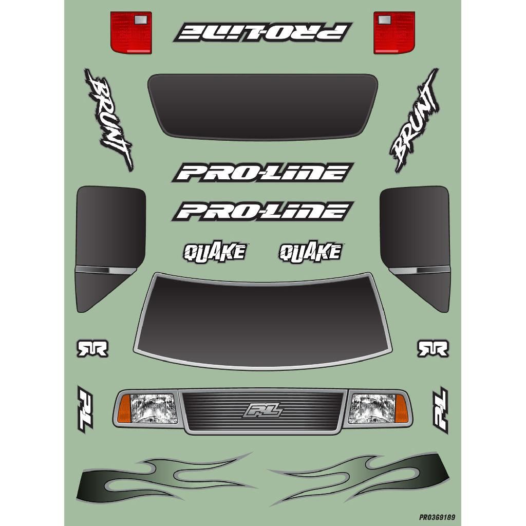 Pro-Line Pre-Cut Brunt Clear Body: Arrma Quake 223S
