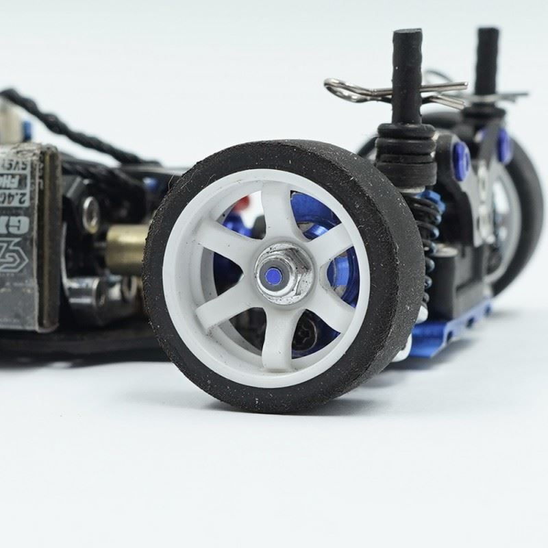 Yeah Racing Plastic Wide Rim Set (Offset 0 +1 +2 +3) White For 1/28 AWD Mini-Z