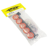 Yeah Racing 1/10 Aluminum Roof 5 White LED Light Set Red For RC Truck Crawler