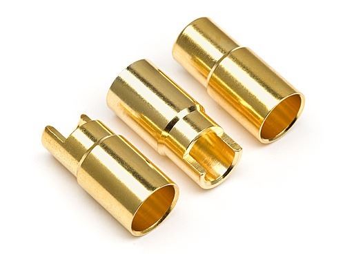 HPI Female Gold Connectors (6.0mm Dia) (3 Pcs)
