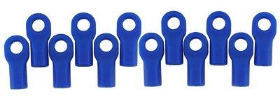 RPM TRAXXAS SHORT ROD ENDS - BLUE (12)