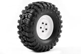 FTX OUTBACK SPARE TYRE MOUNT & TYRE/STEEL LUG WHEEL WHITE