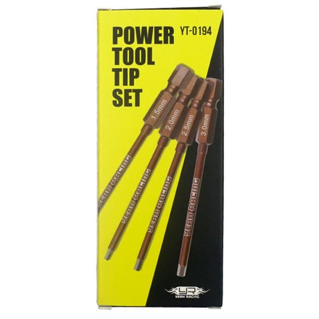 Yeah Racing Spring Steel Allen Hex Power Tip Set 1.5 2.0 2.5 3.0mm