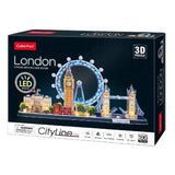 Cubicfun London Cityline With Led Lighting (186 Pieces)