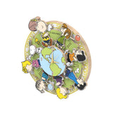 Puremind Peanuts™ Magnetic Around The World Wooden Clock
