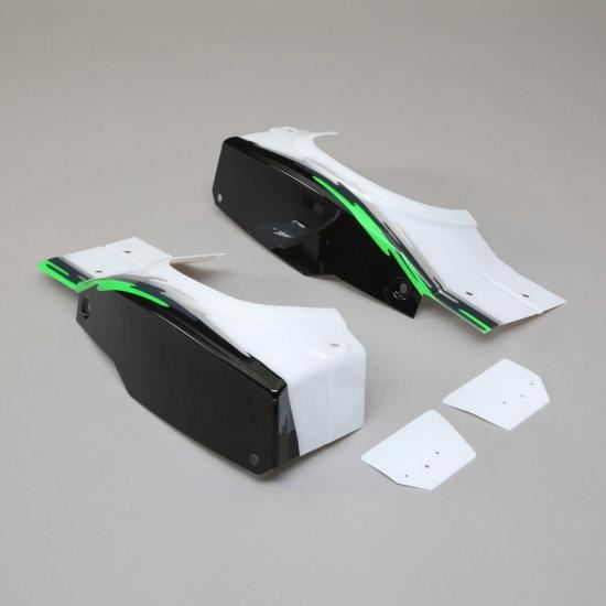 Losi L/R Rear Fender Set, Black: Super Baja Rey (Losi250027)