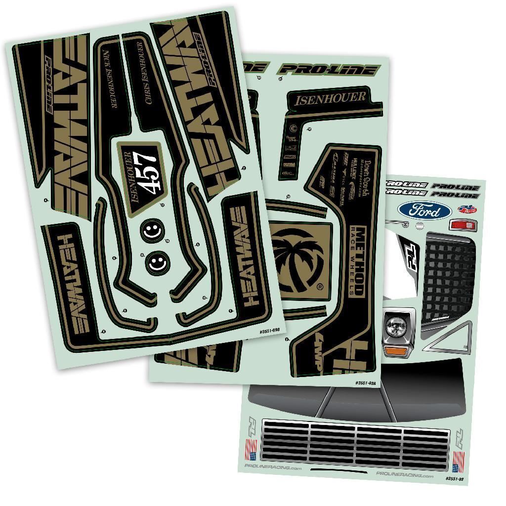 Proline 1/10 Pre-Cut 1967 Ford F-100 Heatwave Black Body: Short Cour