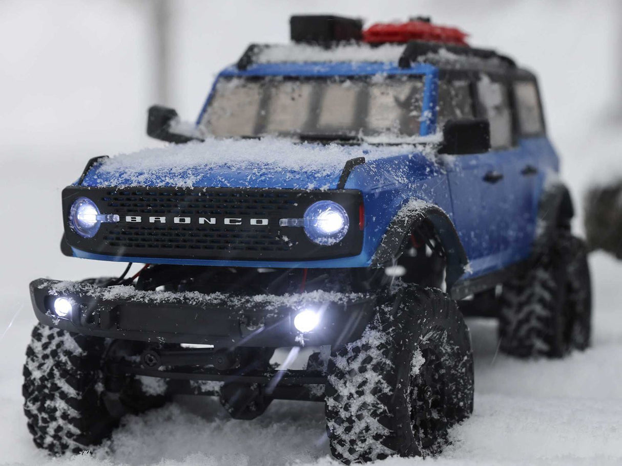 Axial 1/24 SCX24 2021 Ford Bronco 4WD Truck Brushed RTR, Blue