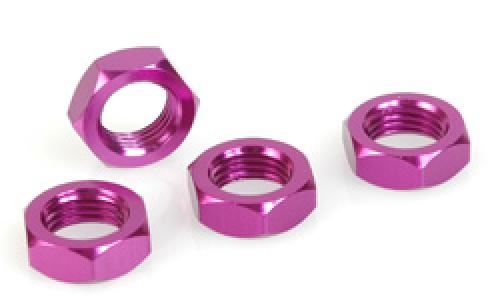 Schumacher Wheel Nut; 1/8 Purple Alloy pr