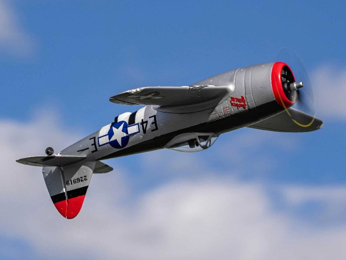 E Flite Micro P-47 Thunderbolt 625Mm Bnf Basic With As3X+ And Safe S