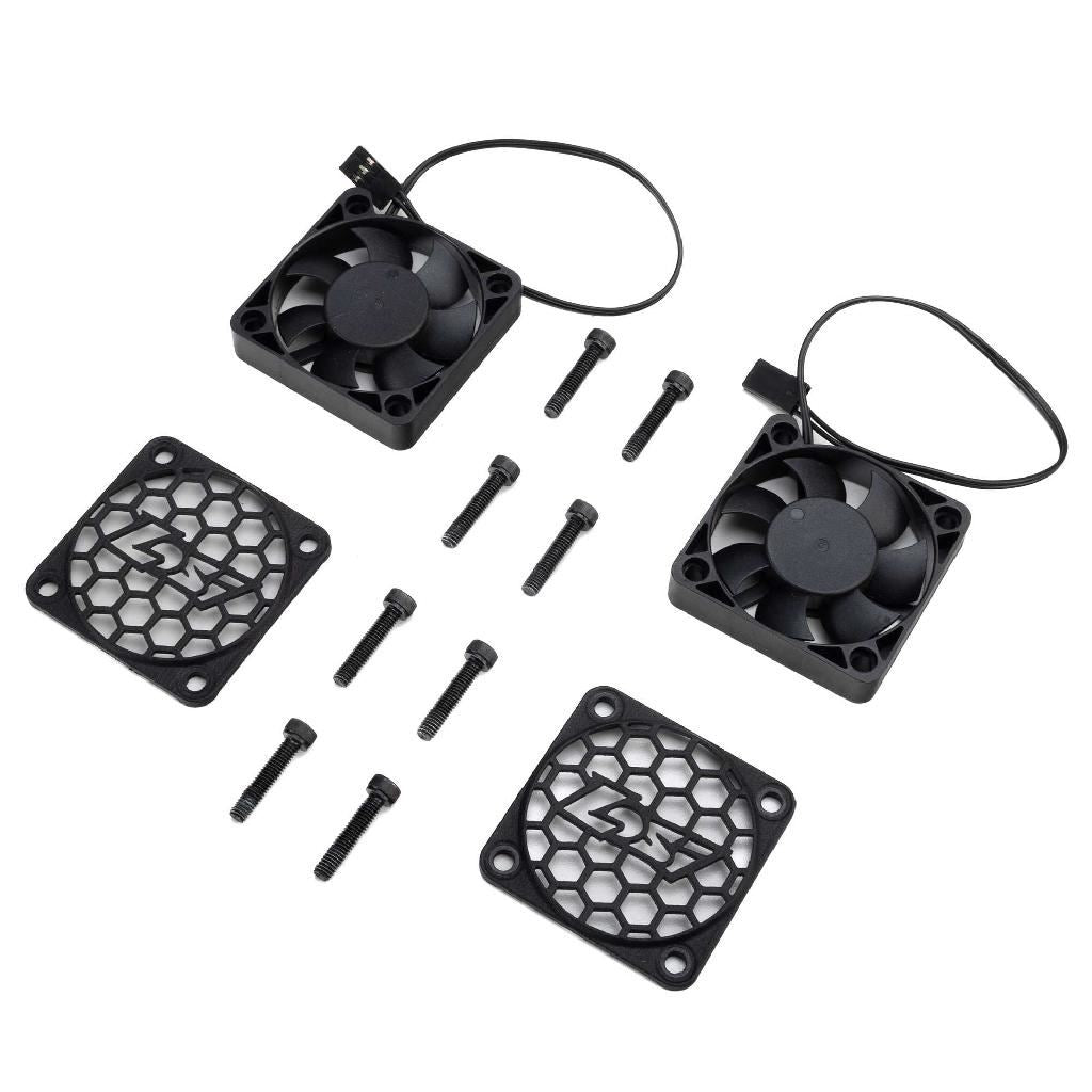 Losi Replacement Cooling Fan, 50Mm With Losi Fan Cover (2): 5Ive-