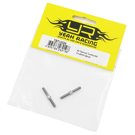 Yeah Racing 64 Titanium Turnbuckle 3x24mm 2pcs