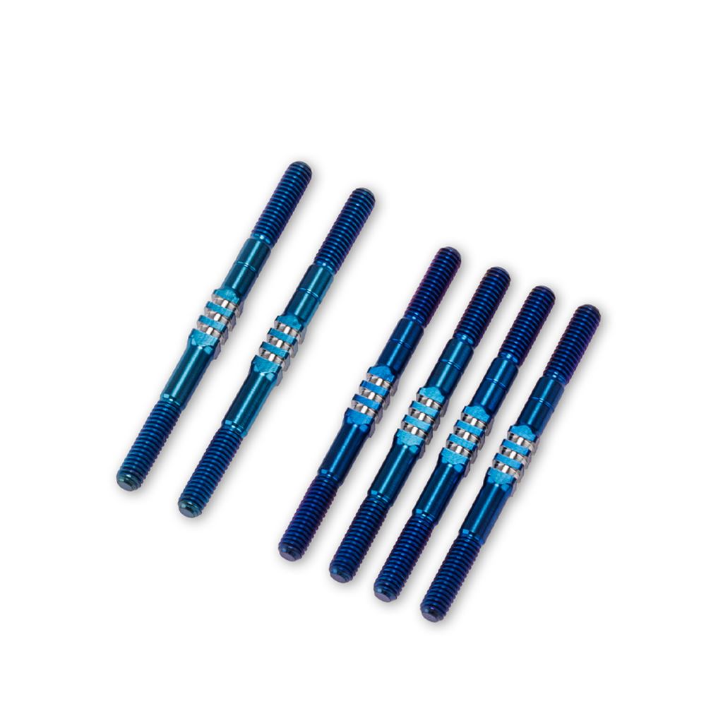 B84 Fin Titanium Turnbuckle Set 6Pc - Blue