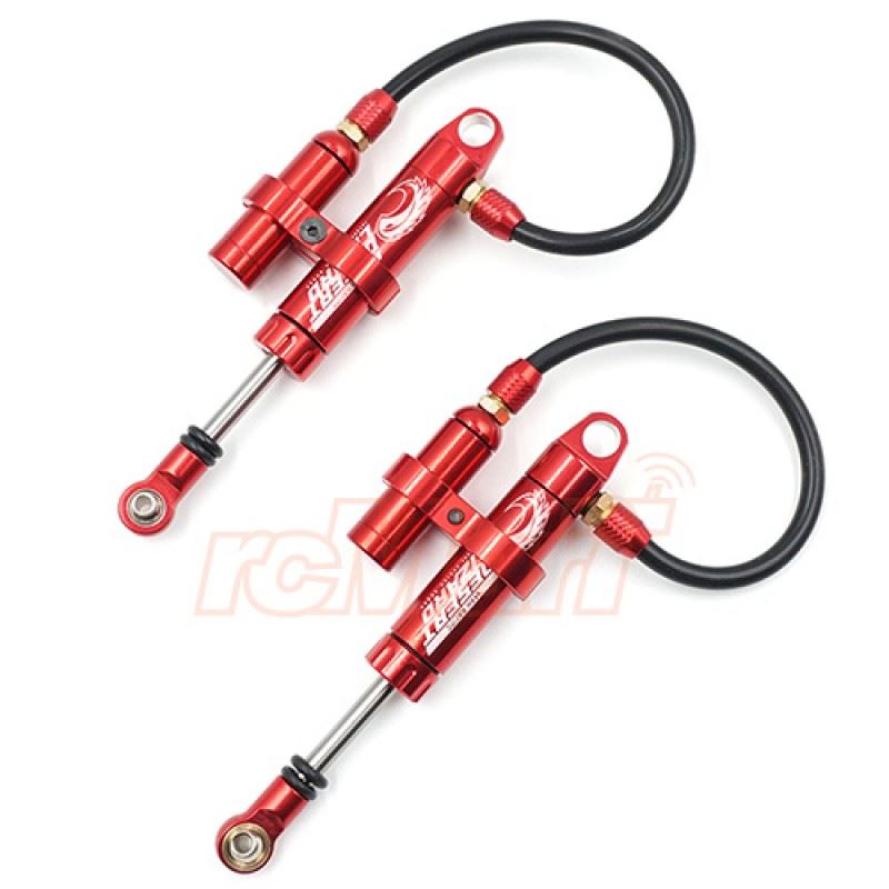 Yeah Racing 90mm Desert Lizard Piggyback Internal Spring Damper Pair Red