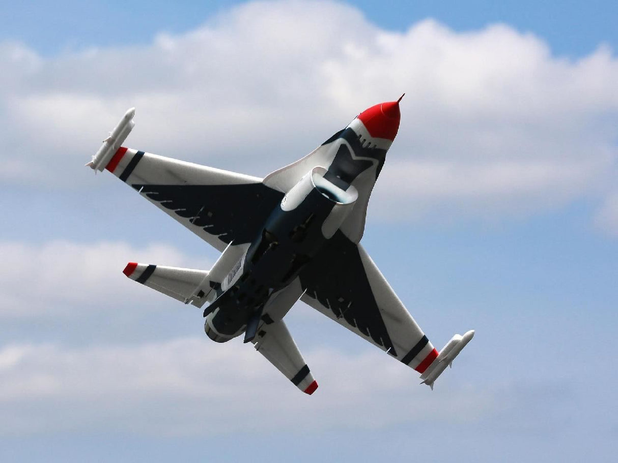 E Flite F-16 Thunderbirds 70mm EDF Jet BNF Basic with AS3X and SAFE