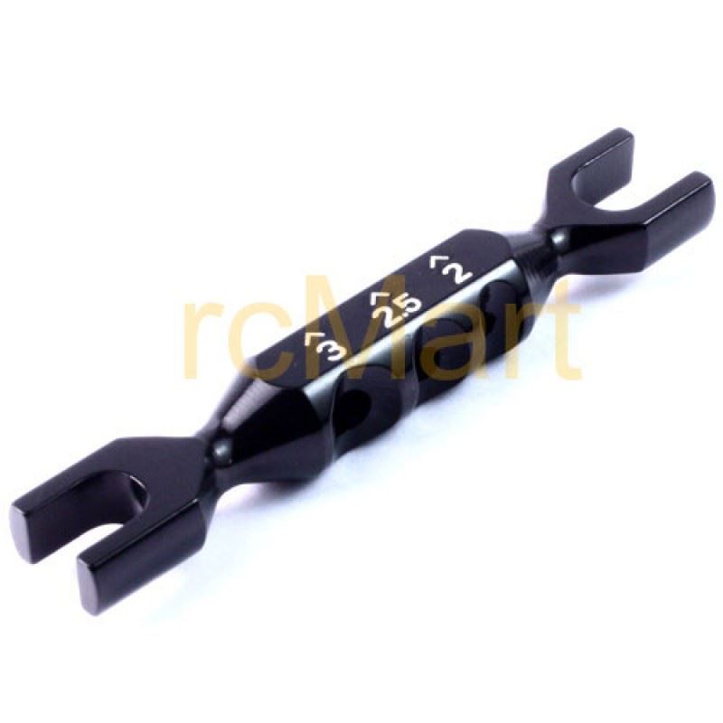 Yeah Racing 4-In-1 Multi-Purposes Aluminum Turnbuckle Turner (BK)