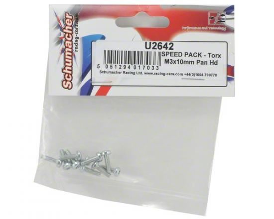 Schumacher Speed Pack - Torx M3x10mm Pan Hd