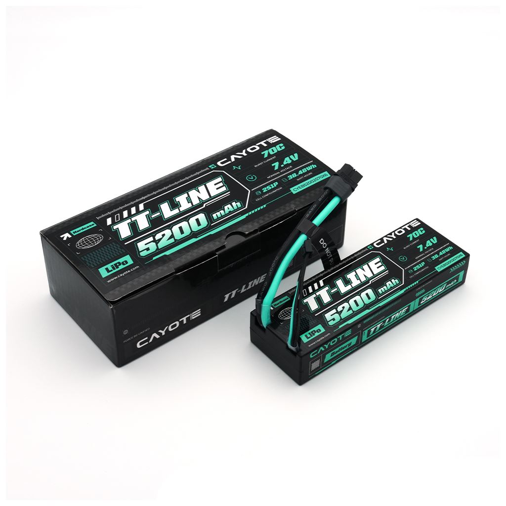 Cayote Tt-Line 70C 5200Mah 2S 7.4V Hardcase Lipo