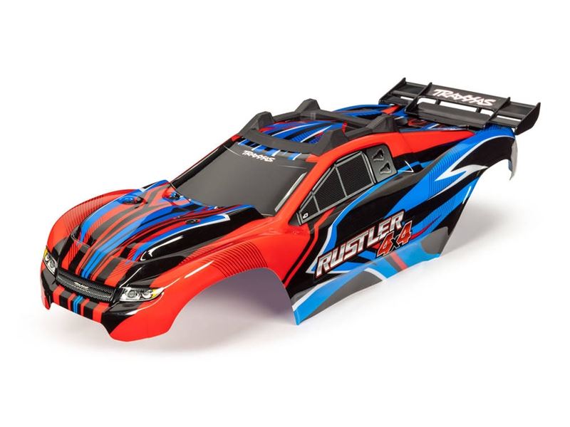Traxxas Rustler 4x4 Pre-Painted Bodyshell - Red/Blue